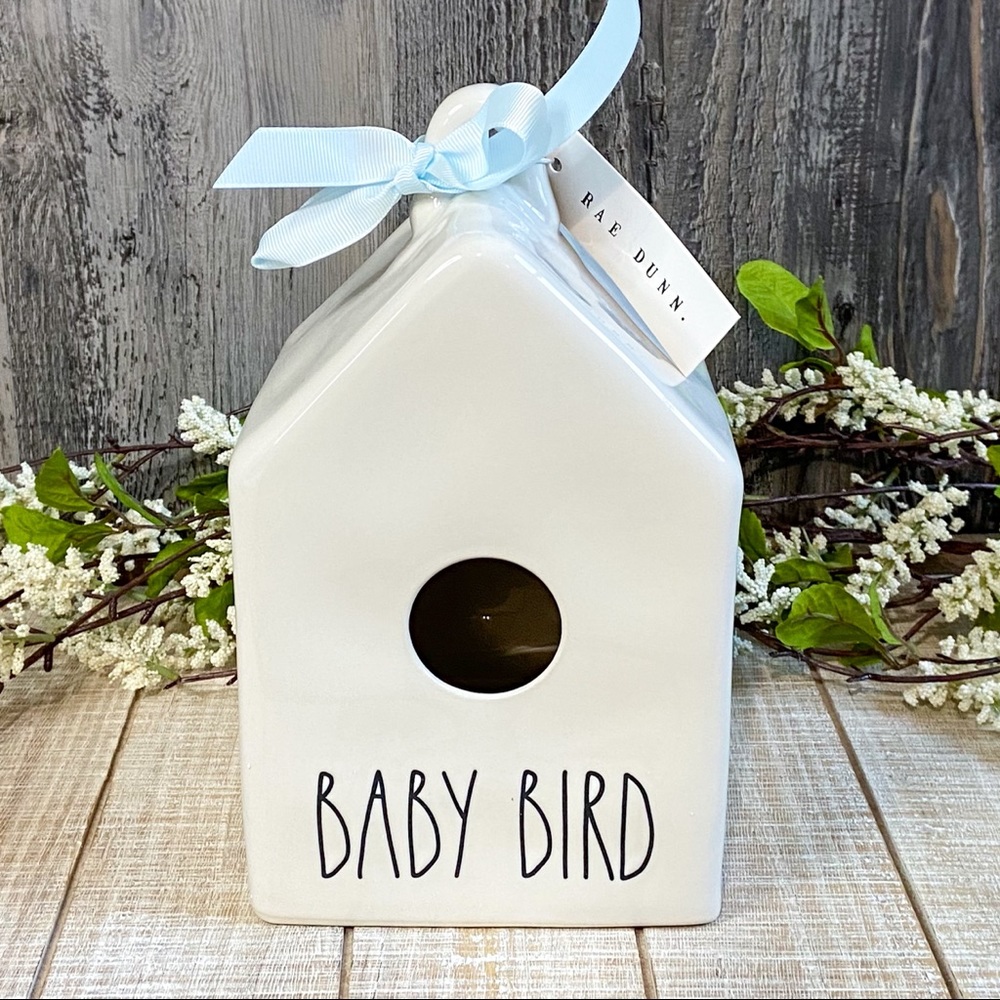 NWT Rae Dunn BABY BIRD birdhouse baby gift